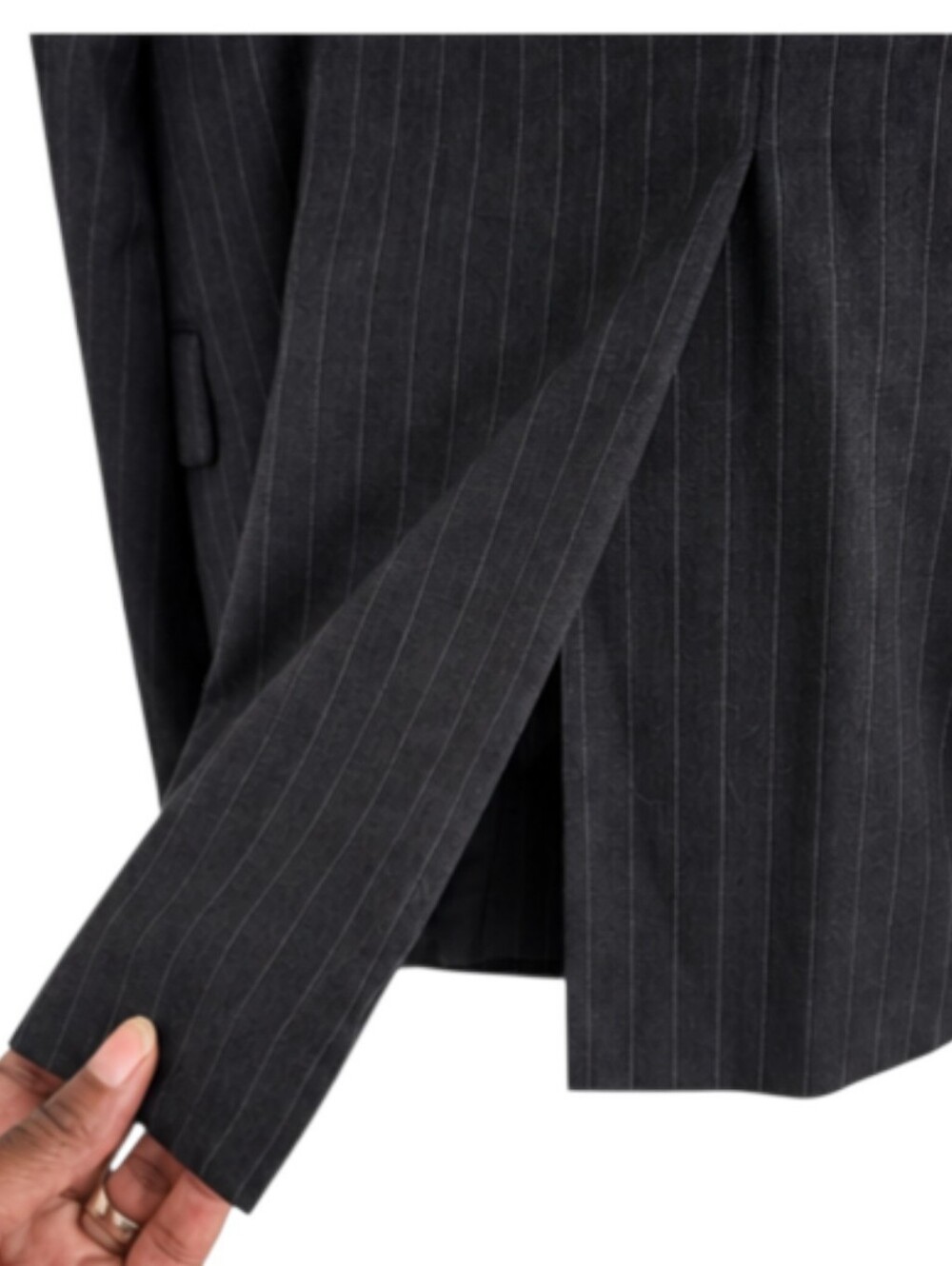 Brooks Brothers 1818 Fitzgerald Wool Pinstripe Blazer Made USA Size 39L 33W - Picture 6 of 10